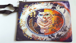 Owl Cosmetic Make Up Bag Pouch Toiletry Case Wristlet Small Makeup Pencil Stash - £8.48 GBP