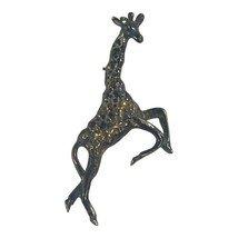 Taxco Giraffe Brooch 925 Sterling Silver Mexico With Rhinestones 2.25” Safari - £51.45 GBP