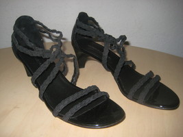 Donald J Pliner Shoes Size 8.5 M Womens New Runa Black Strappy Heels NWOB - £92.26 GBP