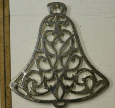 Vintage Silver Plated Trivet Bell Shape By WM. A. Rogers 6 Feet with Rubber Tips - £9.39 GBP