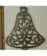 Vintage Silver Plated Trivet Bell Shape By WM. A. Rogers 6 Feet with Rub... - £9.59 GBP
