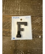 Simplicity Iron On Black Patch Letter F - $219.84 MXN