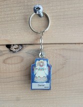 Angel with Hearts Keychain Vintage Daniel Metal and Acrylic - £9.04 GBP