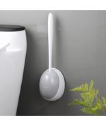 Toilet Brush Set Wall Mounted Bowl Brush With Holder Bathroom Cleaning Tool - £16.48 GBP