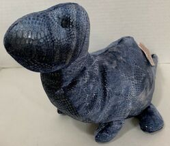Russ Plato the Dinosaur Plush blue gray Stuffed Animal W/Tag 13-14" Bron... - $8.41