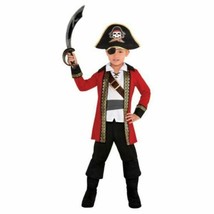 Pirate Captain Child Boys Small 4-6 Costume - $55.43