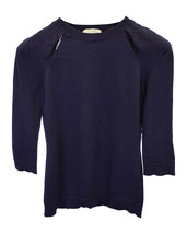 Nina Ricci Knit Cutout Sweater In Cashmere Women Blue S - $86.45