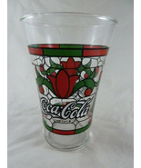 Coca-cola Stained Glass look Glasses Tiffany Style Set Of 2  - $20.33 CAD