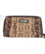 Etienne Aigner Wallet logo leather trim Signature Wallet - $19.80