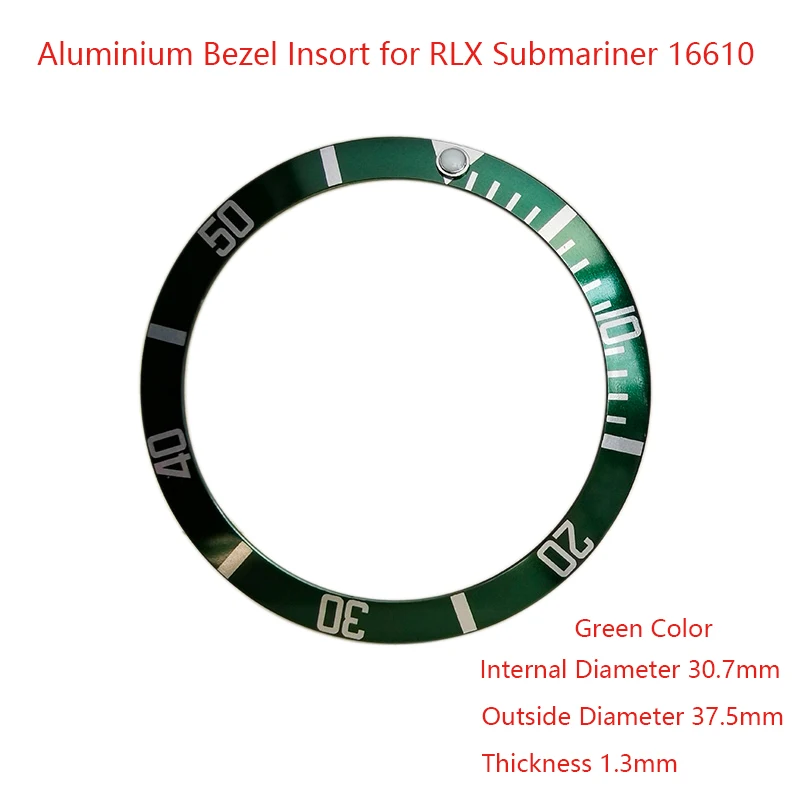 Aluminium Bezel Insert for RLX Submariner 16610, Watch Parts - £45.69 GBP