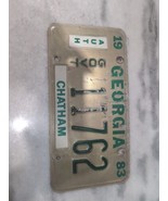Vintage 1983 Georgia City Government Chatham County License Plate 11762 ... - £15.56 GBP