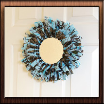 Blue Camo Decor Blue Cammo Mirror Blue Camo Cubicle Decor Blue Camo Work Gift - £29.53 GBP