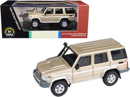 2014 Toyota Land Cruiser 76 Vintage Gold Metallic 1/64 Diecast Model Car by P... - £18.04 GBP