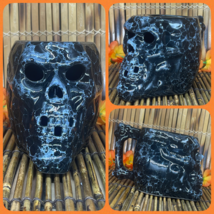Trader Vic&#39;s Blackbeard&#39;s Skull Tiki Mug Marbled Black Heavy Duty Brand NEW - $54.44