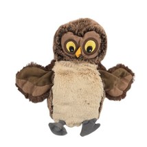 IKEA Vandring Uggla Owl Plush Hand Puppet Brown Stuffed Animal Soft Toy 10&quot; - $10.86