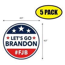 5pc -4.5" x 4.5" Let's Go Brandon FJB Sticker Decal Humor Funny VG0012 - $6.53