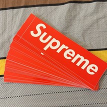 5 Packs Supreme Red Box Logo Sticker 100% Authentic FREE SHIPPING - £7.50 GBP