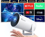 Smart Projector With Android Tv 11.0, Support 1080P Portable Projector W... - $185.99