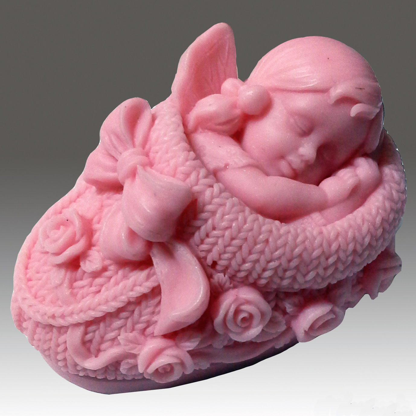 You are buying 1 soap - "3D Weaving shoe- Baby Girl" handmade Scented soap