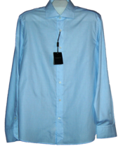 Massimo Dutti Men&#39;s Blue Polka Dot Cotton  Shirt Extra-Slim Fit Size US 18 - £29.11 GBP