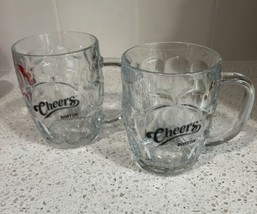 Cheers TV Show Dimpled Clear Beer Glass Stein Mug 16oz Boston - £18.55 GBP