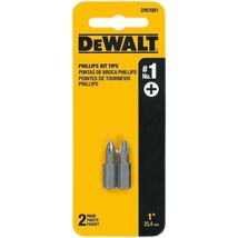 DeWalt Phillips #1 X 1 in. L Screwdriver Bit Heat-Treated Steel - $5.95