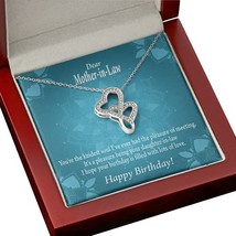 Express Your Love Gifts to My Mother-in-Law Wonderful Mom Double Hearts Necklace - £36.47 GBP