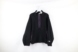 Vtg 90s The North Face Mens L Spell Out Southwestern Half Zip Fleece Sweater USA - £92.89 GBP