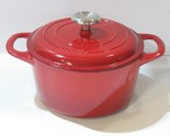 NEW Tramontina Enameled Cast Iron Dutch Oven 3.5 QT RED - CHIPPED - $39.99