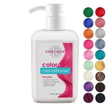 Keracolor Clenditioner Hair Dye Depositing Color Conditioner Hot Pink 12 oz - £15.12 GBP