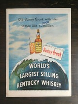 Vintage 1952 Sunny Brook Kentucky Whiskey Full Page Original Ad 1221 - £5.22 GBP