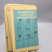 Vintage Sewing PATTERN Simplicity 8197, Jiffy Simple to Sew Misses 1969 ... - $12.60