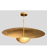 Antique Mid Century Modern 3 Pendant light Brass Italian Sputnik Fixture... - £298.22 GBP