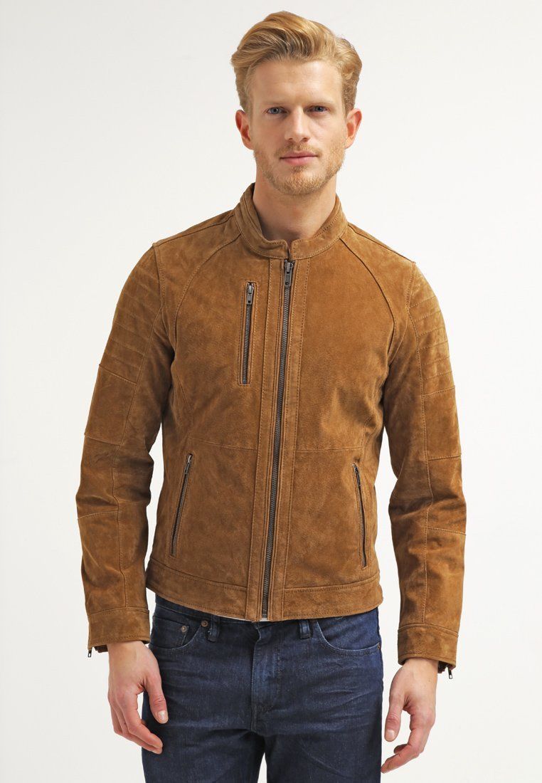 NEW Handmade Brown Suede Leather Jacket 2019