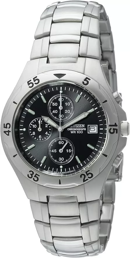 Citizen Mens Quartz AN3160 Stainless Steel Chronograph Date Watch - £131.86 GBP
