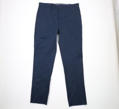 Vintage 80s Streetwear Mens 42 Faded Cotton Twill Wide Leg Work Pants Blue USA - £53.47 GBP