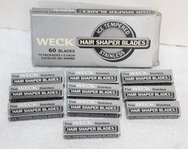 Weck 300465 Hair Shaper Blades ~ Ice-Tempered Stainless ~ Box of 10 Packs of 12 - £39.95 GBP