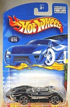 2001 Hot Wheels #75 Logo-Motive Series 3/4 TURBOLENCE Black Chrome-Engine w5Dots - £5.89 GBP