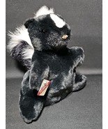 Vintage Cascade Toy Skunk Hand Puppet Puppet Petz Black &amp; White Plush US... - $384.41 MXN