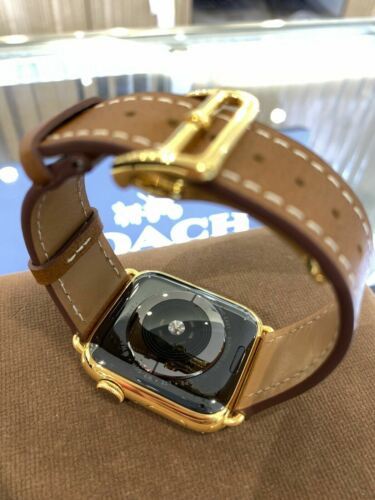 24k Gold Plated 45mm Apple Watch Series 9 Custom Stainless Steel GPS LTE O2 Item image 3
