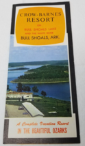 Crow Barnes Resort Arkansas Brochure 1965 White River On Bull Shoals Lake - £12.09 GBP
