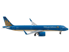 Airbus A321neo Commercial Aircraft &quot;Vietnam Airlines&quot; Blue 1/400 Diecast Model A - £48.66 GBP