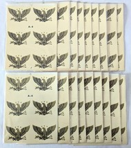 18 Packs Decoral Handpainted American Eagle Crest Decals Furniture Craft... - £67.21 GBP