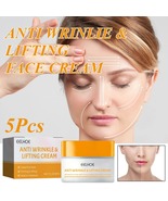 5Pcs Snail Anti Wrinkle Face Cream Lighten Neck And Face Fine Lines Tigh... - $57.96