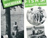 Where to Fish &amp; Touring Thru Southeastern Michigan 1939 Brochure Hunting... - $24.82