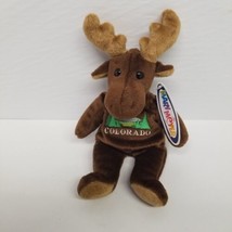 Colorado Souvenir Moose 8&quot; Plush Toy By Mary Meyer, 2003, New w/ Tags - £11.63 GBP