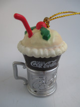 Coca-Cola Miniature Fountain Drink Metal Cup Holder Holiday Christmas Ornament - $3.47