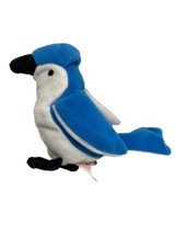 Ty Teenie Beanie Babies Rocket The Blue Jay Bird No hang tag 1993 Plush Vintage - £3.94 GBP