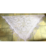 Silvery Lilac Purple with Fringe Silk Feel Shawl - $20.36 CAD