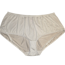 Comfort Choice White Nylon Brief Panties Plus Size 7X 48W - £15.65 GBP